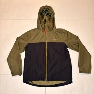 Eddie Bauer Olive Green and Black kids M 10/12 Hooded Jacket